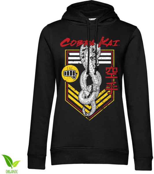 Cobra Kai Punch Patch Girls Hoodie Damen Black