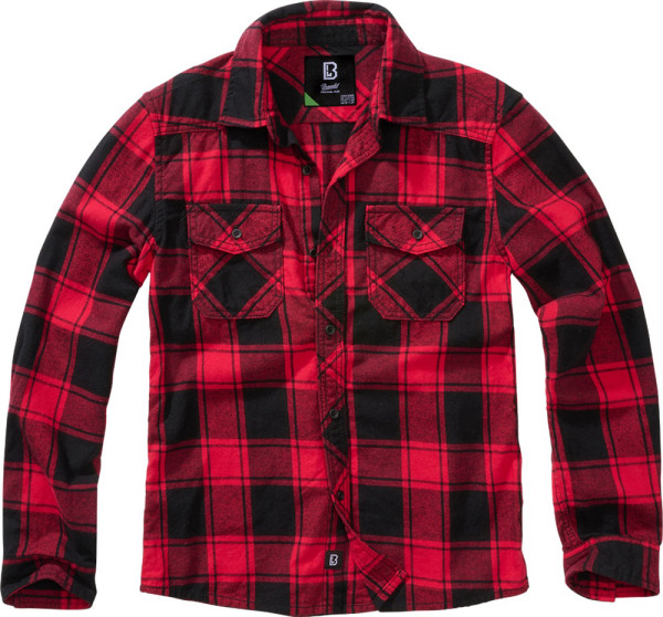 Brandit Kinder Hemd Checkshirt Kids Red/Black