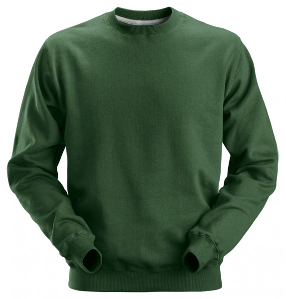Snickers Klassisches Sweatshirt Baumwolle Waldgrün