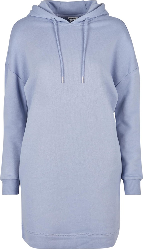 Urban Classics Damen Ladies Organic Oversized Terry Hoody Dress Violablue - Damen