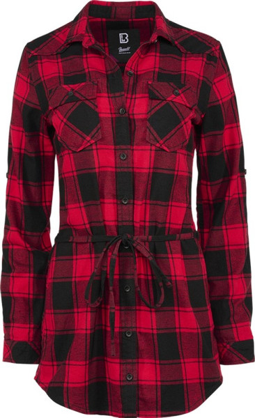 Brandit Damen Kleid Ladies Longshirt Lucy Red/Black