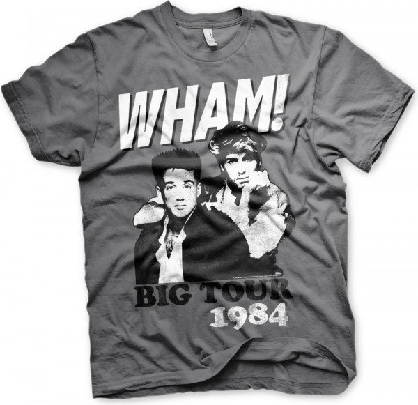 Wham! Big Tour 1984 T-Shirt Dark-Grey