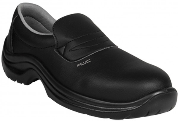 AWC Footwear Berufsschuhe Slipper mit Stahlkappe in Schwarz