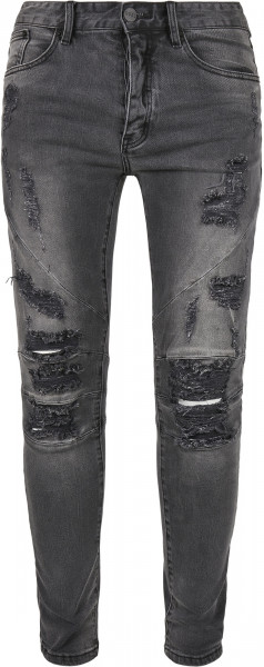 Cayler & Sons Trousers Paneled Denim Pants Distressed Vintage Black