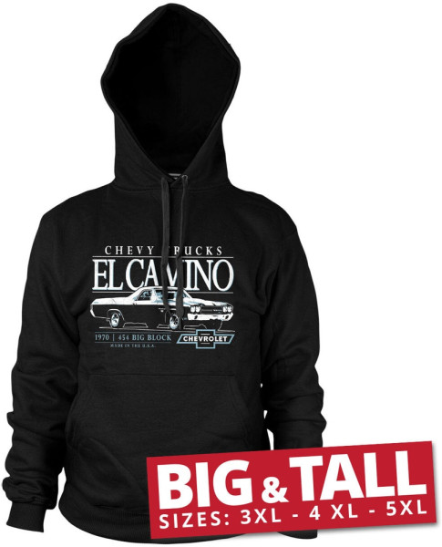 El Camino Hoodie Chevy Big Block Hoodie GM-3-ELCA001-H60-10