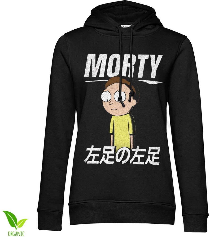 Rick And Morty Morty Smith Girls Hoodie Damen Schwarz - Damen