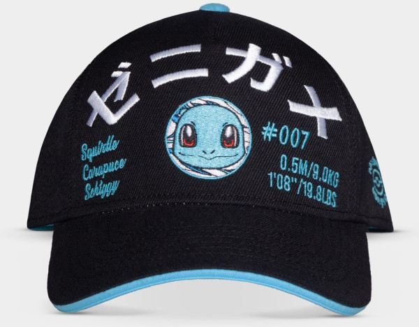 Pokémon - Embroidered Squirtle Men's Adjustable Cap Black