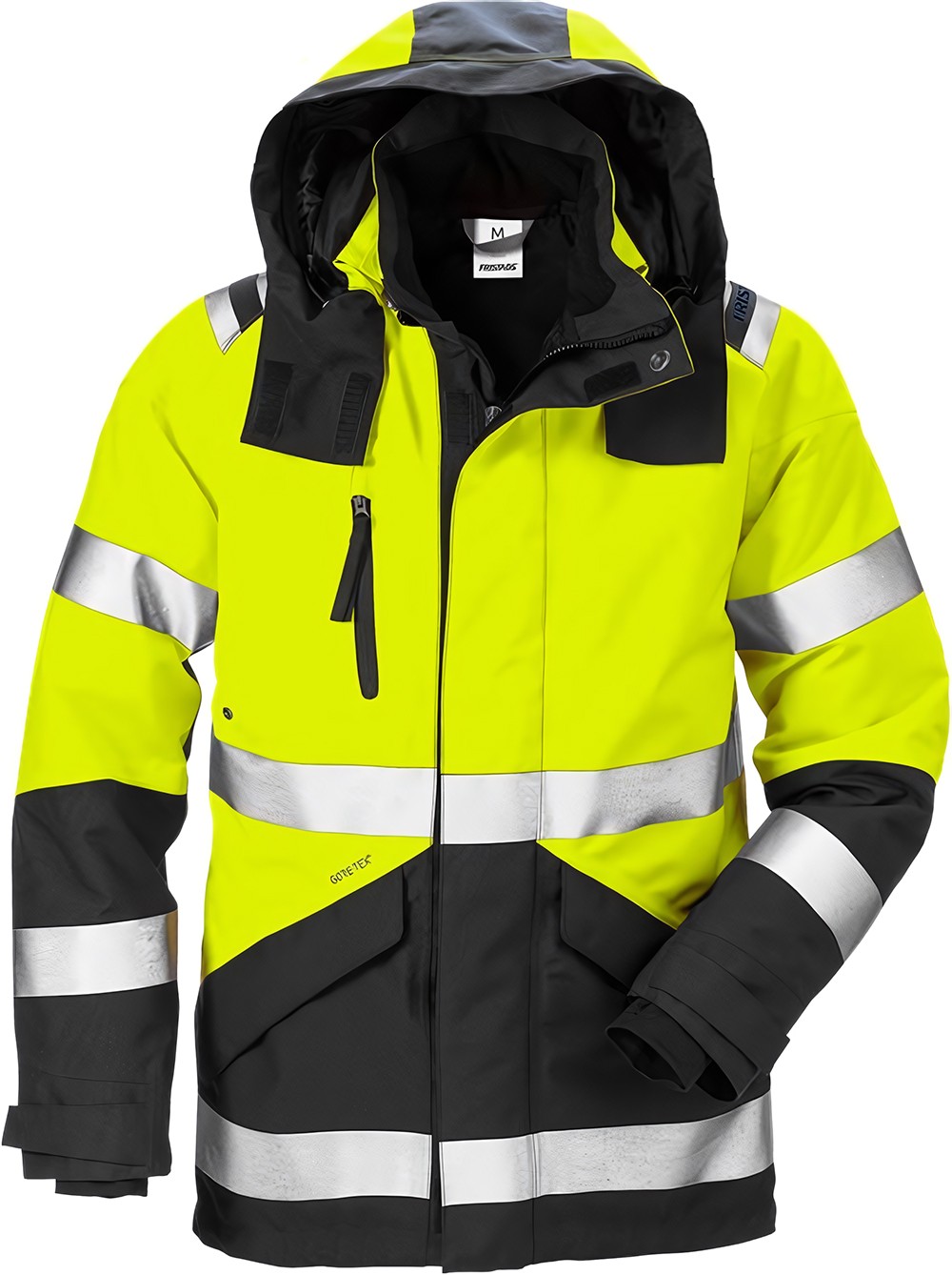 Fristads Warnschutz-Jacke High Vis GORE-TEX Jacke Kl. 3 4988 GXB Warnschutz-Gelb/Schwarz - Herren / Unisex