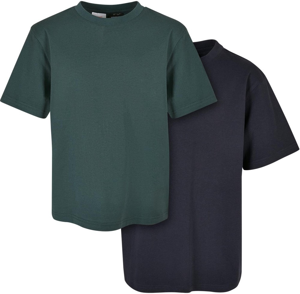 Urban Classics Jungen T-Shirt Boys Tall Tee 2-Pack Navy+Bottlegreen | Alle  Produkte