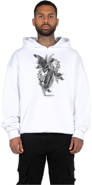 MJ Gonzales Sweatshirt Angel 3.0 Heavy Hoody Oversized Essentials V.4 White