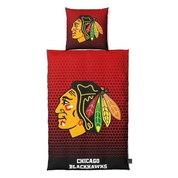 Chicago Blackhawks Bettwäscheset Dots Eishockey Rot