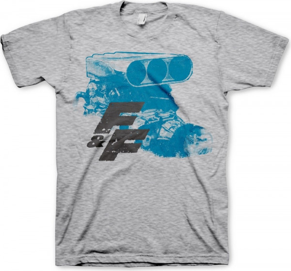 Fast & Furious Engine T-Shirt Heather-Grey