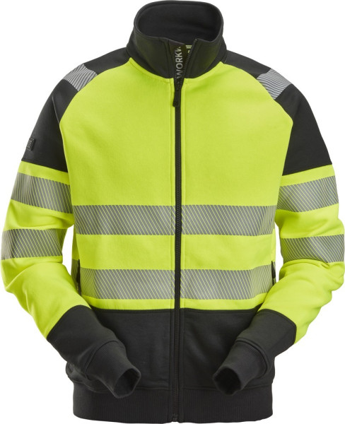 Snickers Warnschutzjacke High-Vis, Reißverschlussjacke, Kl. 2 High-Vis Gelb/Schwarz
