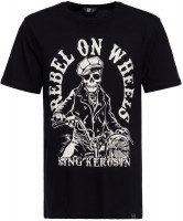 King Kerosin Regular Fit T-Shirt mit Print in der Front KK4215353414 Schwarz