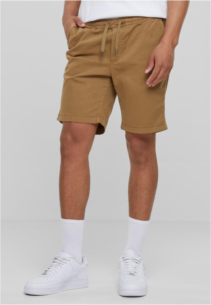 Urban Classics Stretch Twill Joggshorts Darksand