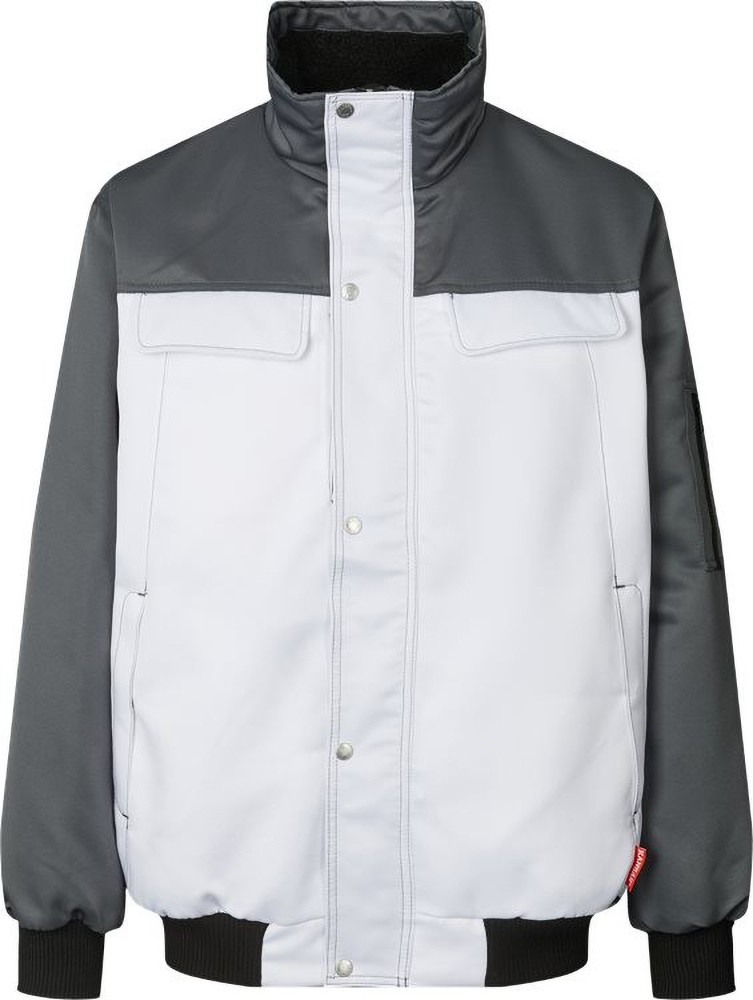 Kansas Winterjacke Icon Two Winter Pilotenjacke 4813 PP Weiß/Grau - Herren / Unisex