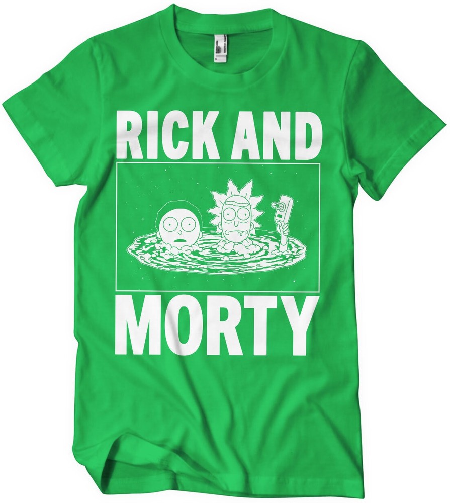 Rick And Morty T-Shirt Grün - Herren / Unisex