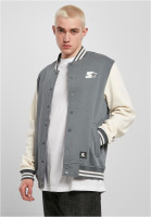 Starter Black Label Jacke College Fleece Jacket Heavymetal/Palewhite