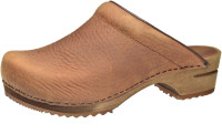 Sanita Damen Clogs Wood-Chrissy Open 1200009W