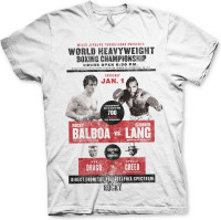 Rocky World Heavyweight Poster T-Shirt White Rocky World Heavyweight Poster T-Shirt White