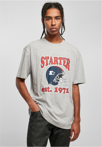 Starter Black Label T-Shirt Football Tee Heathergrey