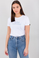 Alpha Industries Damen T-Shirt Rainbow T Women White