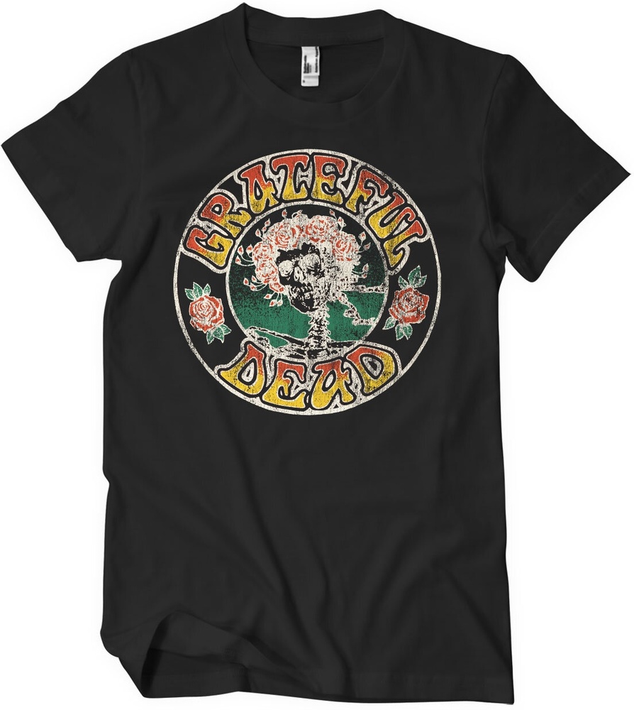 Grateful Dead T-Shirt Skull & Roses T-Shirt WMX-1-GD008-H94-8 - Herren / Unisex