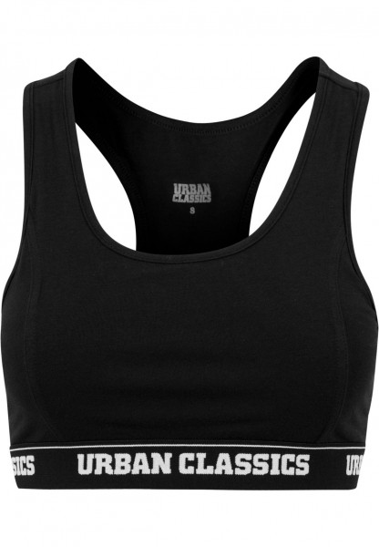 Urban Classics Sport Bra Ladies Logo Bra Black