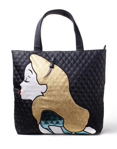 Disney Alice In Wonderland Quilted Tote Bag Black