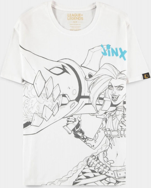 League Of Legends - Jinx Men's Short Sleeved T-shirt White