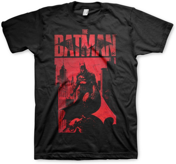 Batman Sketch City T-Shirt Black