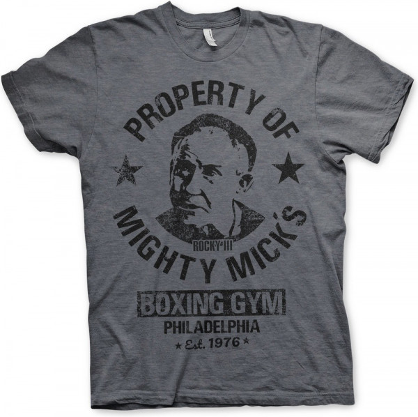 Rocky III Mighty Mick's Gym T-Shirt Dark-Heather