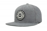 Brixton Cap Oath III Snapback Grey