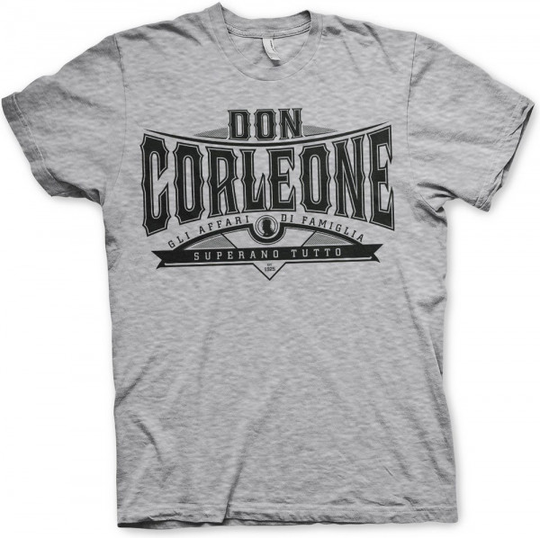 The Godfather Don Corleone Superano Tutto T-Shirt Heather-Grey