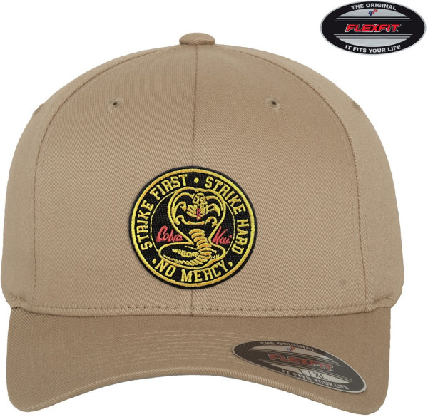 Cobra Kai Patch Flexfit Cap Khaki