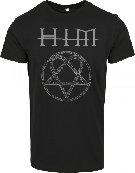 Merchcode Him Ornate Heartagram Tee Black