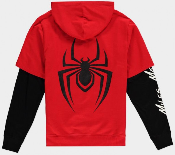 Spider-Man - Miles Morales - Double Sleeves - Hoodie Red