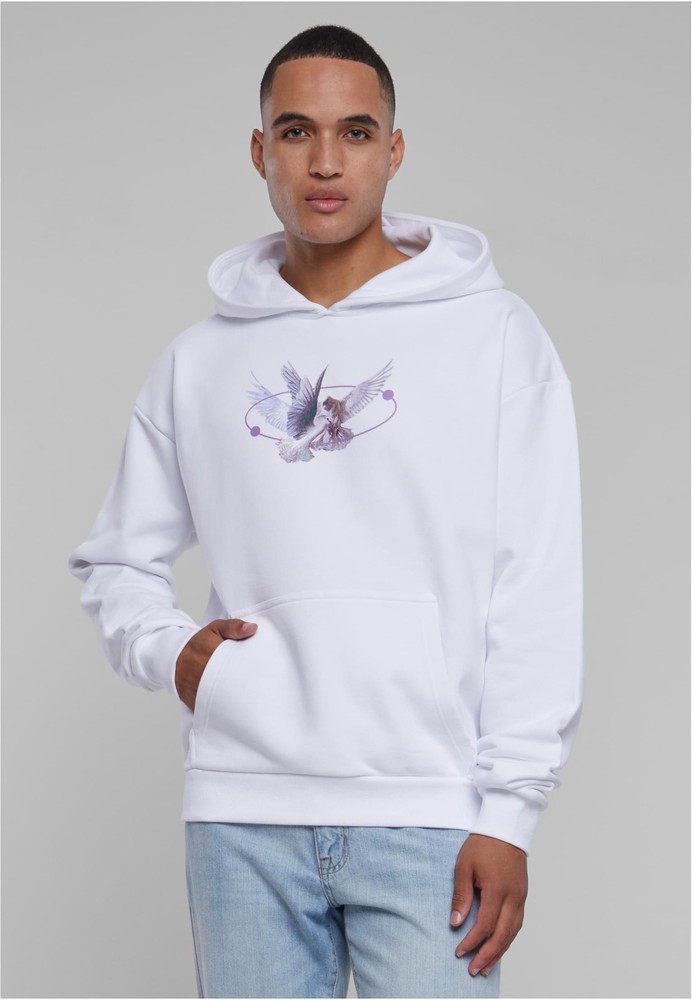 MT Upscale Sweatshirt Vive La Liberte Oversize Hoody Weiß - Herren / Unisex
