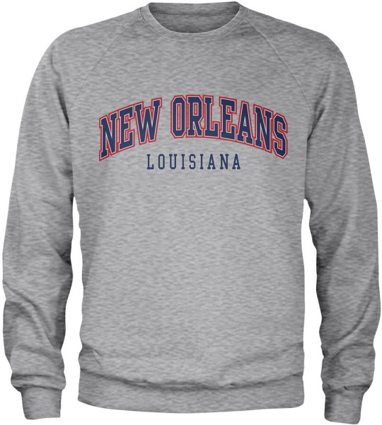New Orleans Louisiana Sweatshirt Heather-Grey