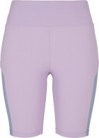 Urban Classics Damen Ladies Color Block Cycle Shorts Lilac/Violablue