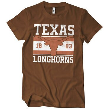 University of Texas Texas Longhorns Flag T-Shirt Brown