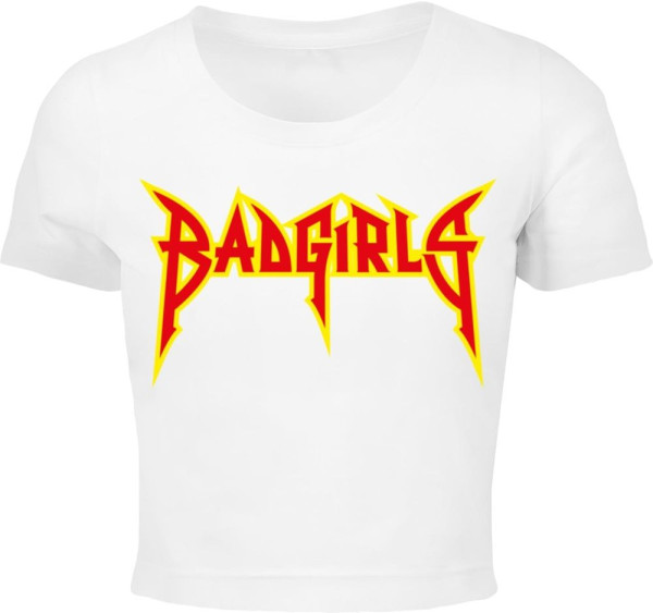 Miss Tee Damen T-Shirt Badgirls Cropped Tee