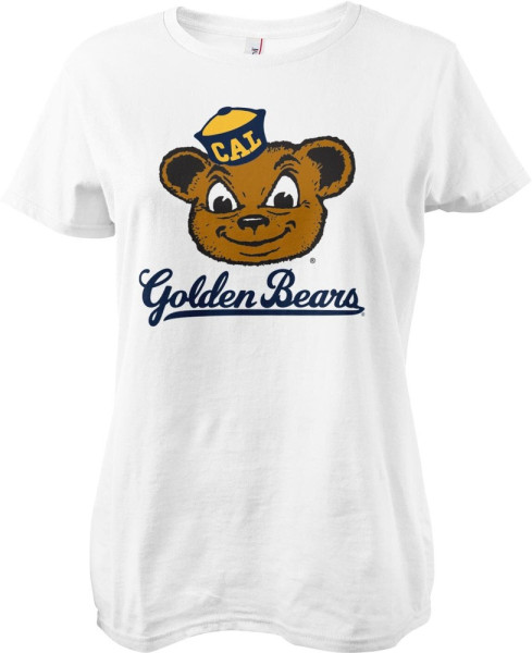 Berkeley University of California Golden Bears Mascot Girly Tee Damen T-Shirt White