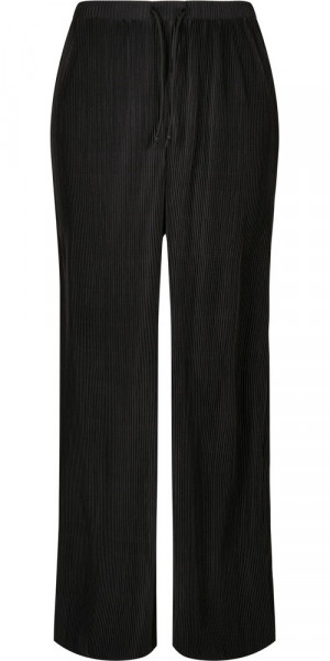 Urban Classics Damen Ladies Plisse Pants Black
