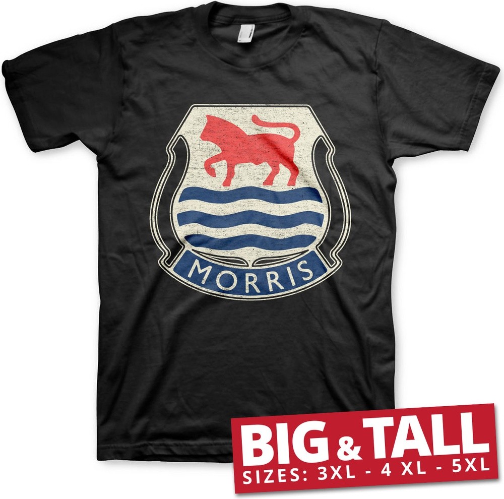 Morris Vintage Logo Big & Tall T-Shirt Schwarz - Herren / Unisex