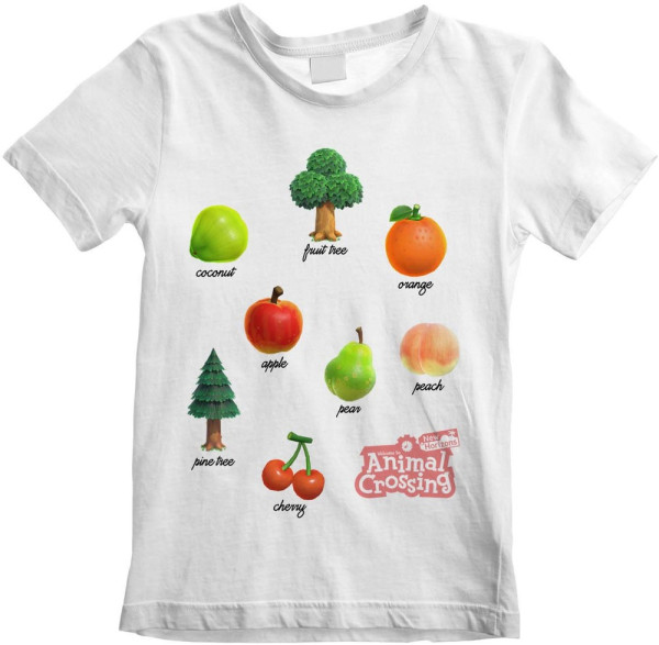 Nintendo Animal Crossing - Fruits And Trees (Kids) Jungen Kinder T-Shirt White