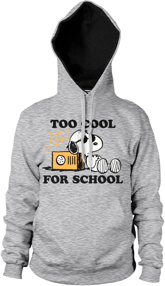Peanuts Snoopy Too Cool For School Hoodie PNC-33-PN003-H77-9 - Herren / Unisex