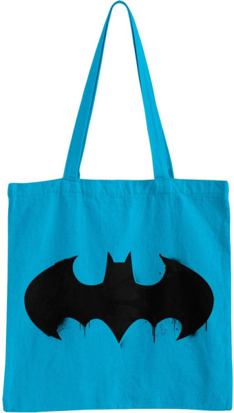 Batman Inked Logo Tote Bag Tragetasche Turkos