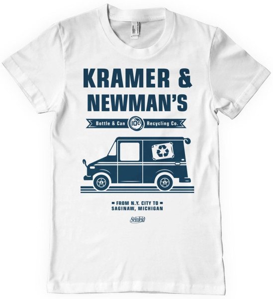 Seinfeld Kramer & Newman's Recycling Co T-Shirt White