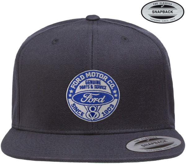 Ford Motor Co Premium Snapback Cap Navy